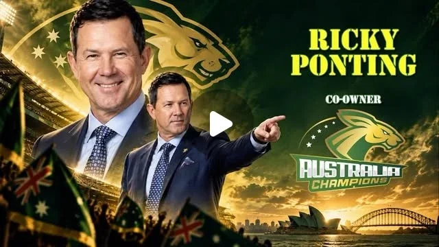 Ricky Ponting joins as co-owner · original Instagram Reel cover